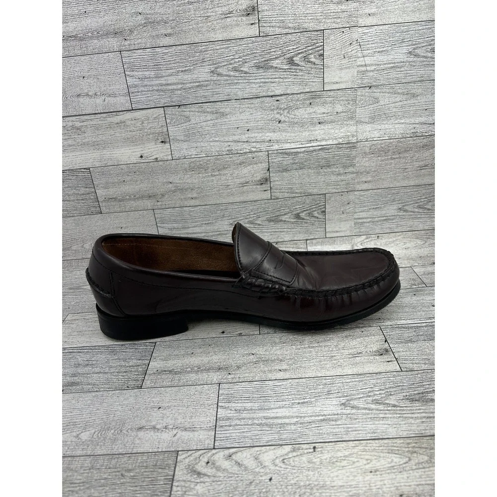 Florsheim Men 17058 Burgundy Leather Penny Loafers‎ Sz 9.5D Slip On Shoes